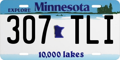 MN license plate 307TLI