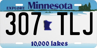 MN license plate 307TLJ