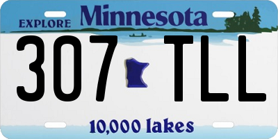MN license plate 307TLL