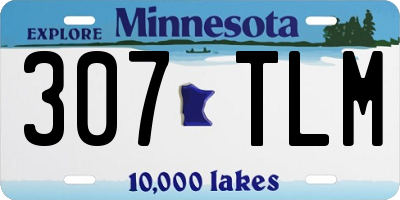 MN license plate 307TLM
