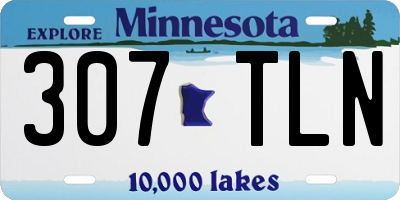 MN license plate 307TLN