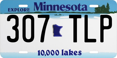 MN license plate 307TLP