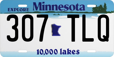 MN license plate 307TLQ