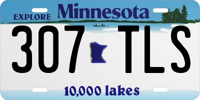 MN license plate 307TLS