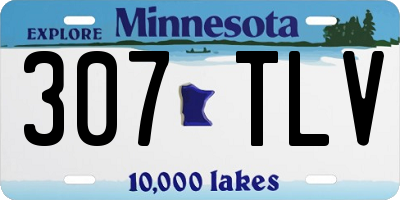 MN license plate 307TLV