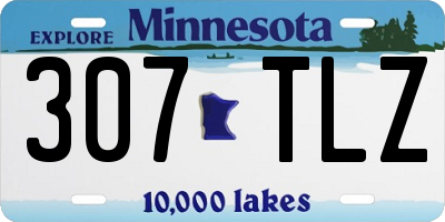MN license plate 307TLZ