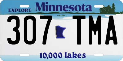 MN license plate 307TMA