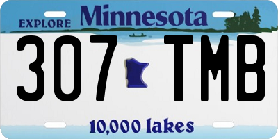 MN license plate 307TMB