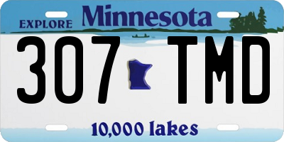 MN license plate 307TMD