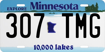 MN license plate 307TMG