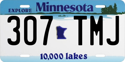 MN license plate 307TMJ