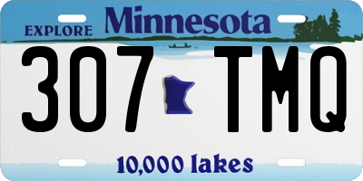 MN license plate 307TMQ