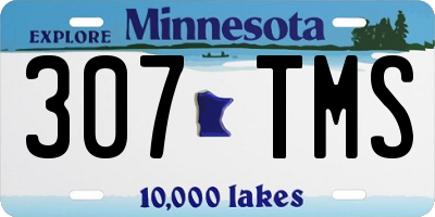 MN license plate 307TMS