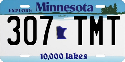 MN license plate 307TMT