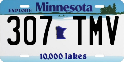 MN license plate 307TMV