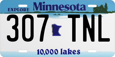 MN license plate 307TNL