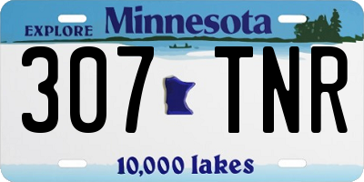 MN license plate 307TNR