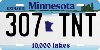 MN license plate 307TNT