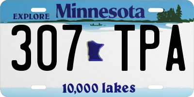MN license plate 307TPA