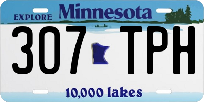 MN license plate 307TPH