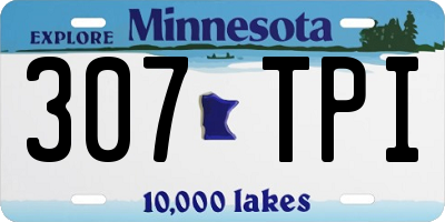 MN license plate 307TPI