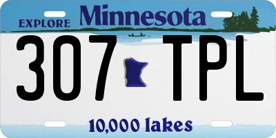 MN license plate 307TPL