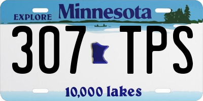 MN license plate 307TPS