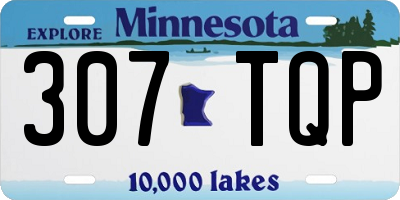 MN license plate 307TQP