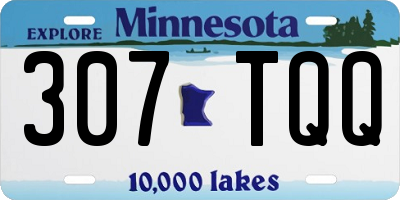 MN license plate 307TQQ