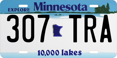 MN license plate 307TRA