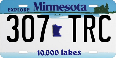 MN license plate 307TRC