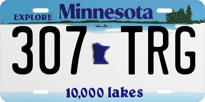 MN license plate 307TRG