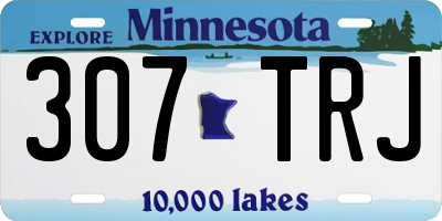MN license plate 307TRJ