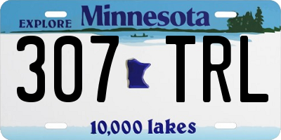 MN license plate 307TRL