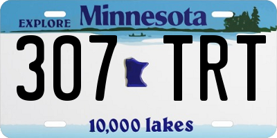MN license plate 307TRT