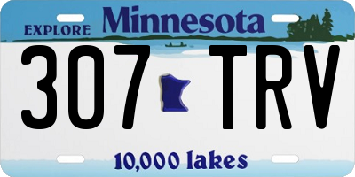 MN license plate 307TRV