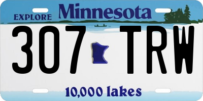 MN license plate 307TRW
