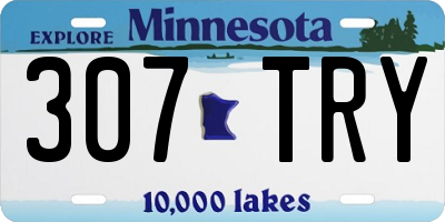 MN license plate 307TRY