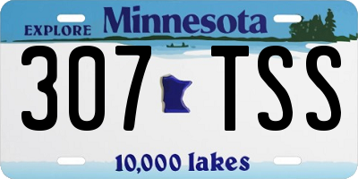MN license plate 307TSS