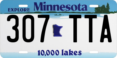 MN license plate 307TTA