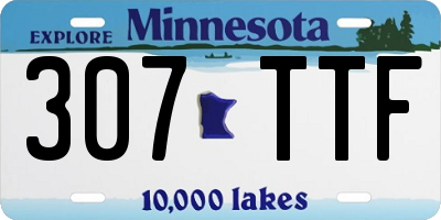 MN license plate 307TTF