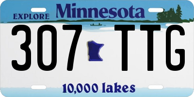 MN license plate 307TTG