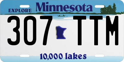 MN license plate 307TTM