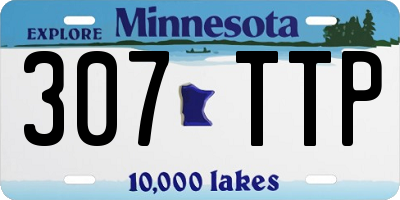 MN license plate 307TTP