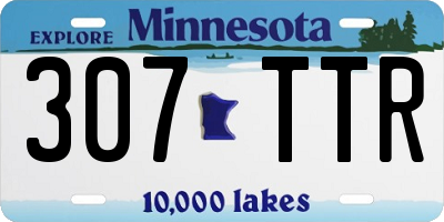 MN license plate 307TTR