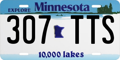 MN license plate 307TTS