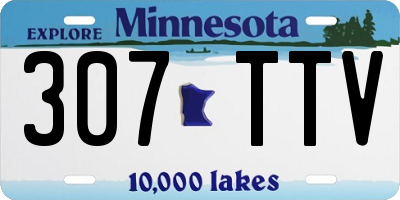 MN license plate 307TTV