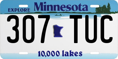 MN license plate 307TUC