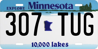 MN license plate 307TUG