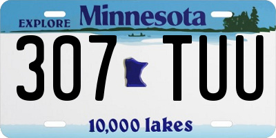 MN license plate 307TUU